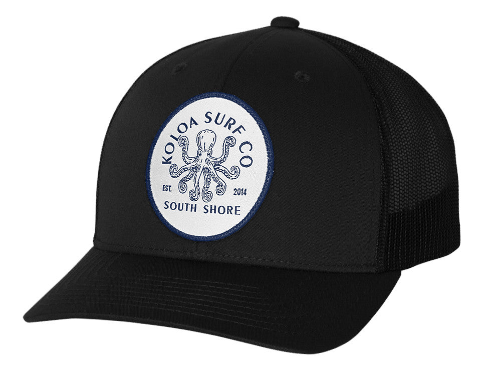 Koloa South Shore Octopus Retro Trucker Cap