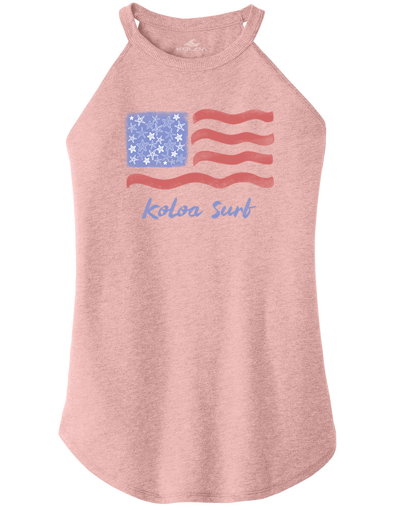 Koloa Starfish Flag Haltered Tank Top