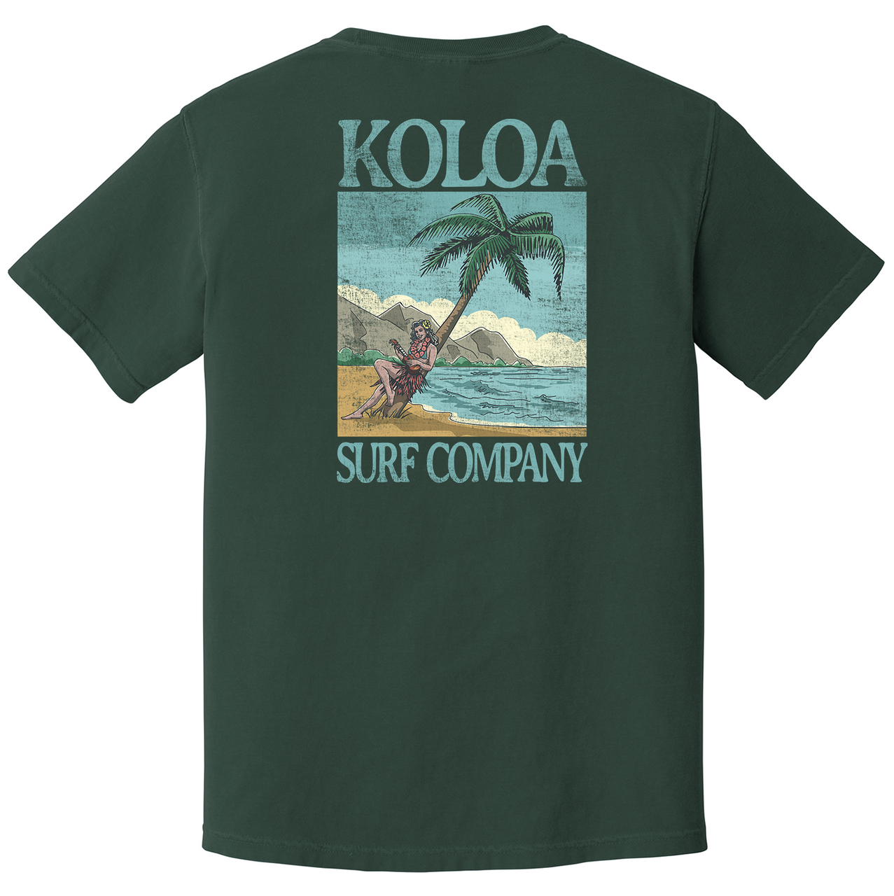 Koloa Hula Girl Pigment Dyed T-Shirt