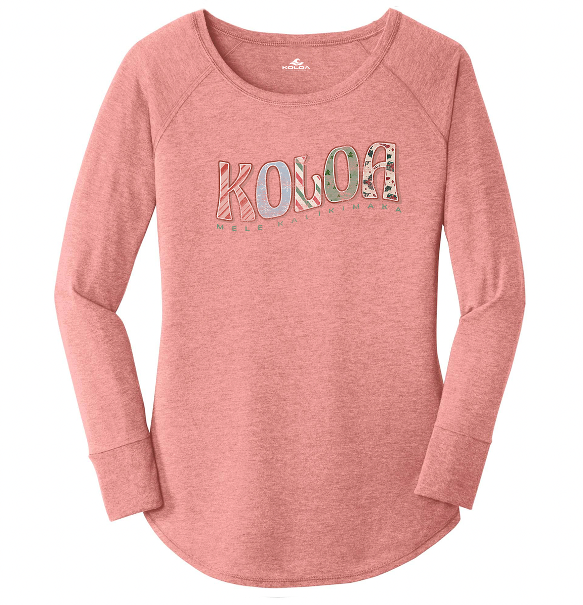 Koloa Christmas Colors Women's Long Sleeve T-Shirt