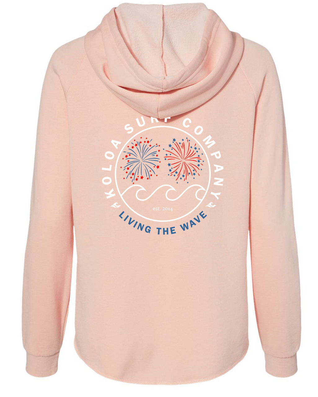 Koloa Celebration Zip-Up Hoodie - Blush