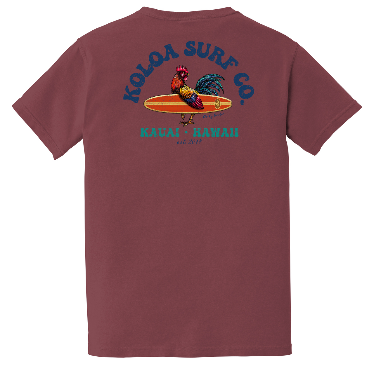 Koloa Cocky Surfer Pigment Dyed Pocket Tee