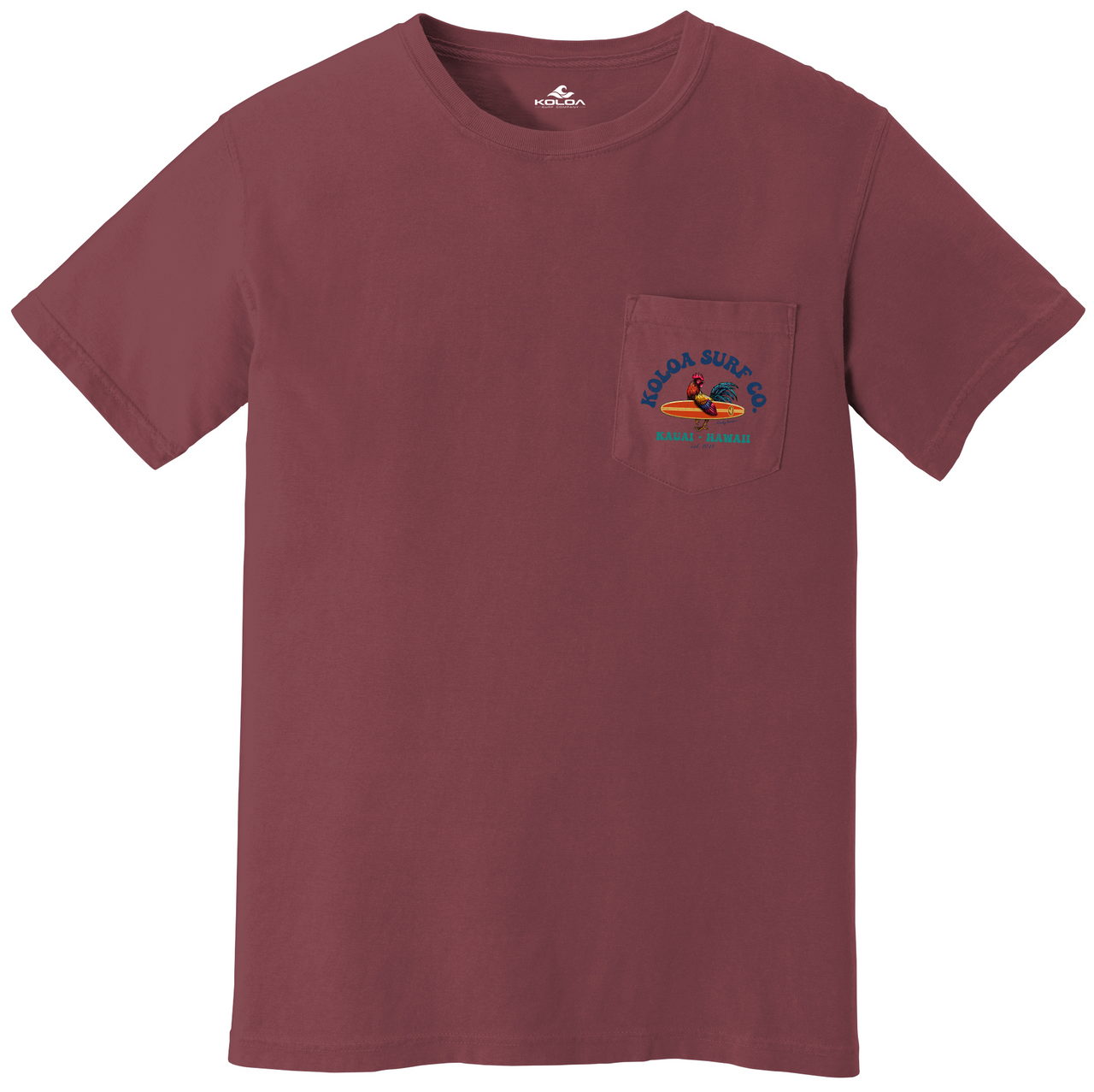 Koloa Cocky Surfer Pigment Dyed Pocket Tee