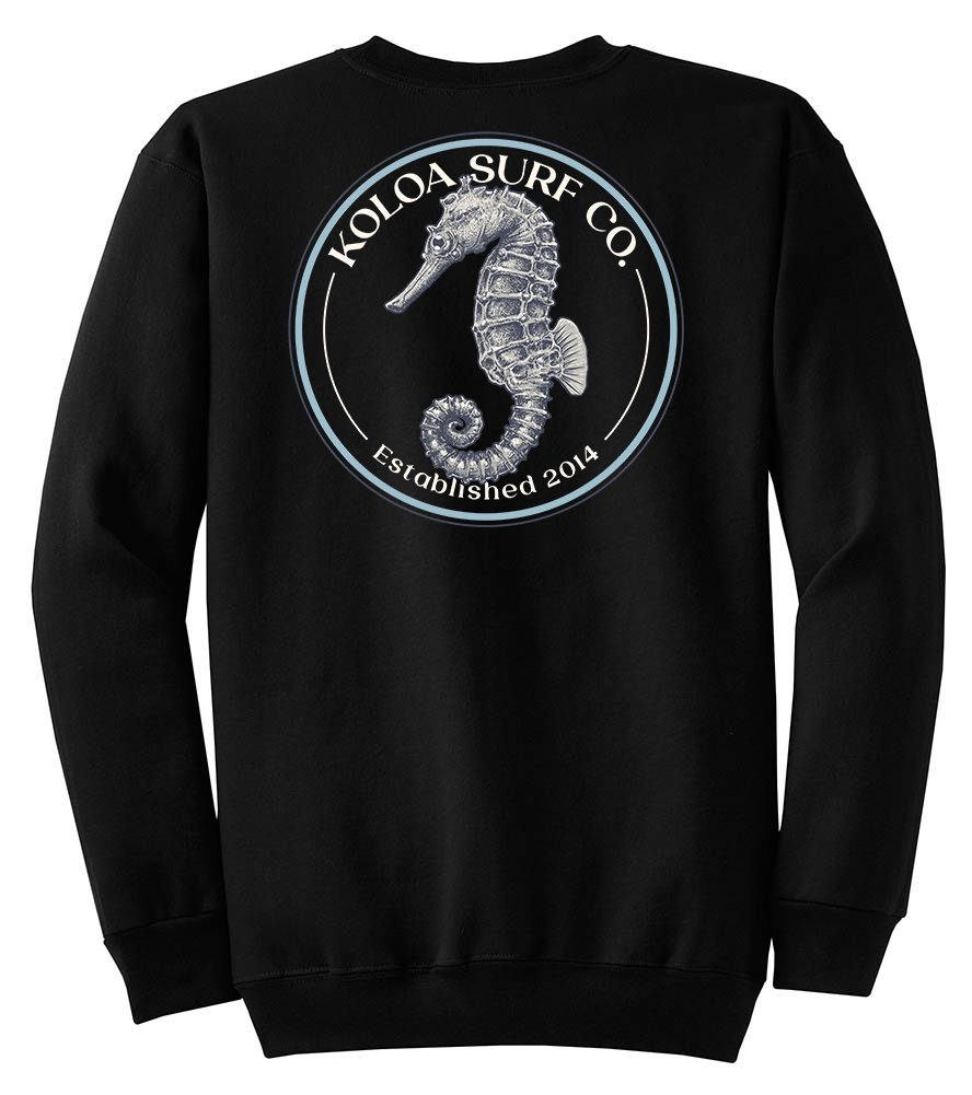 Koloa Seahorse Sweatshirt - Black