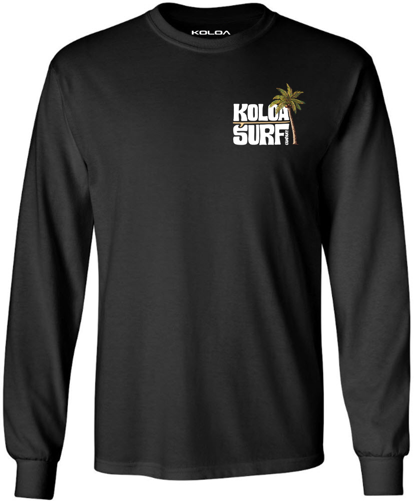 Koloa Endless Surfboard Long Sleeve T-Shirt - Black