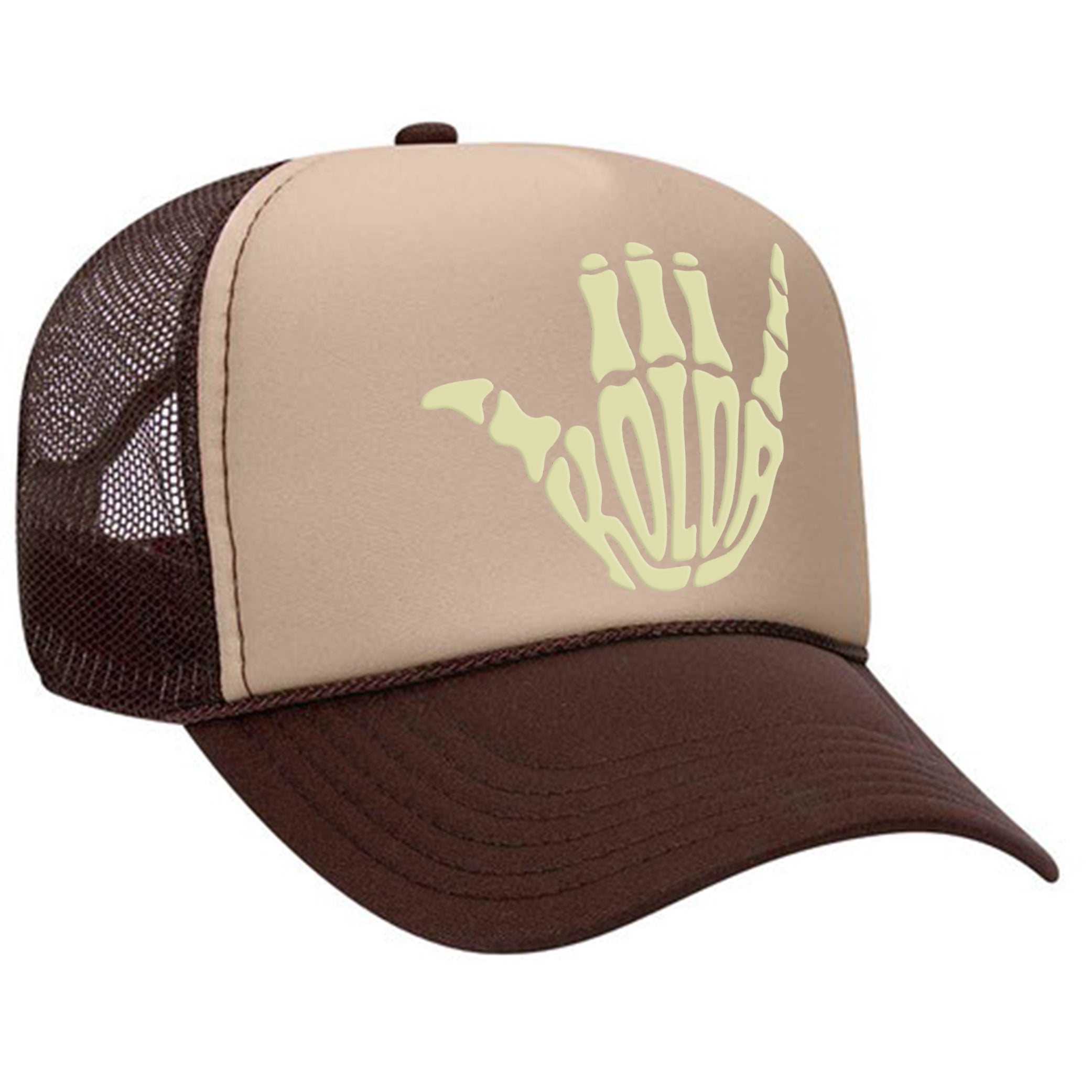 Koloa Shaka Skeleton Foam Trucker Hat