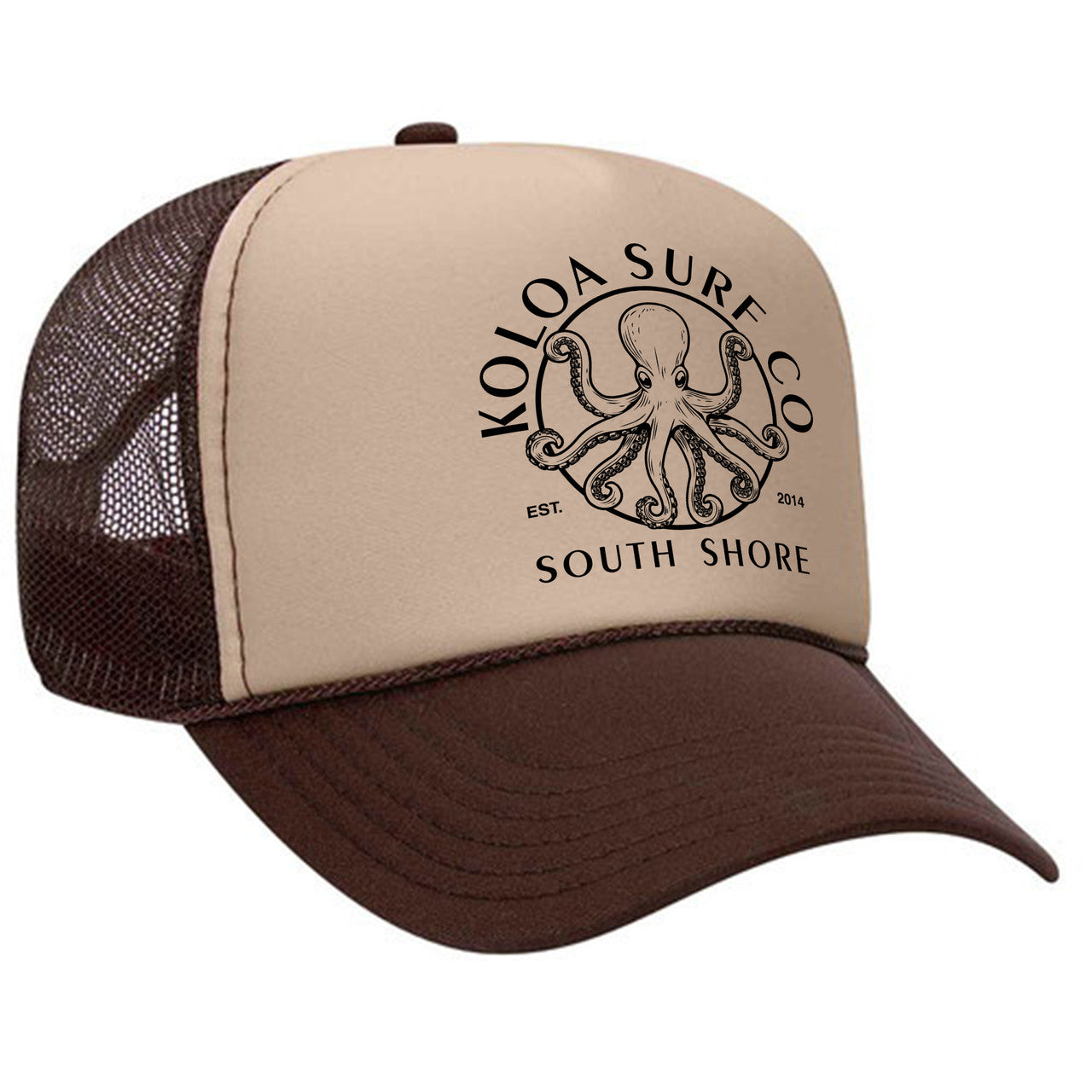 Koloa South Shore Octopus Foam Trucker Hat