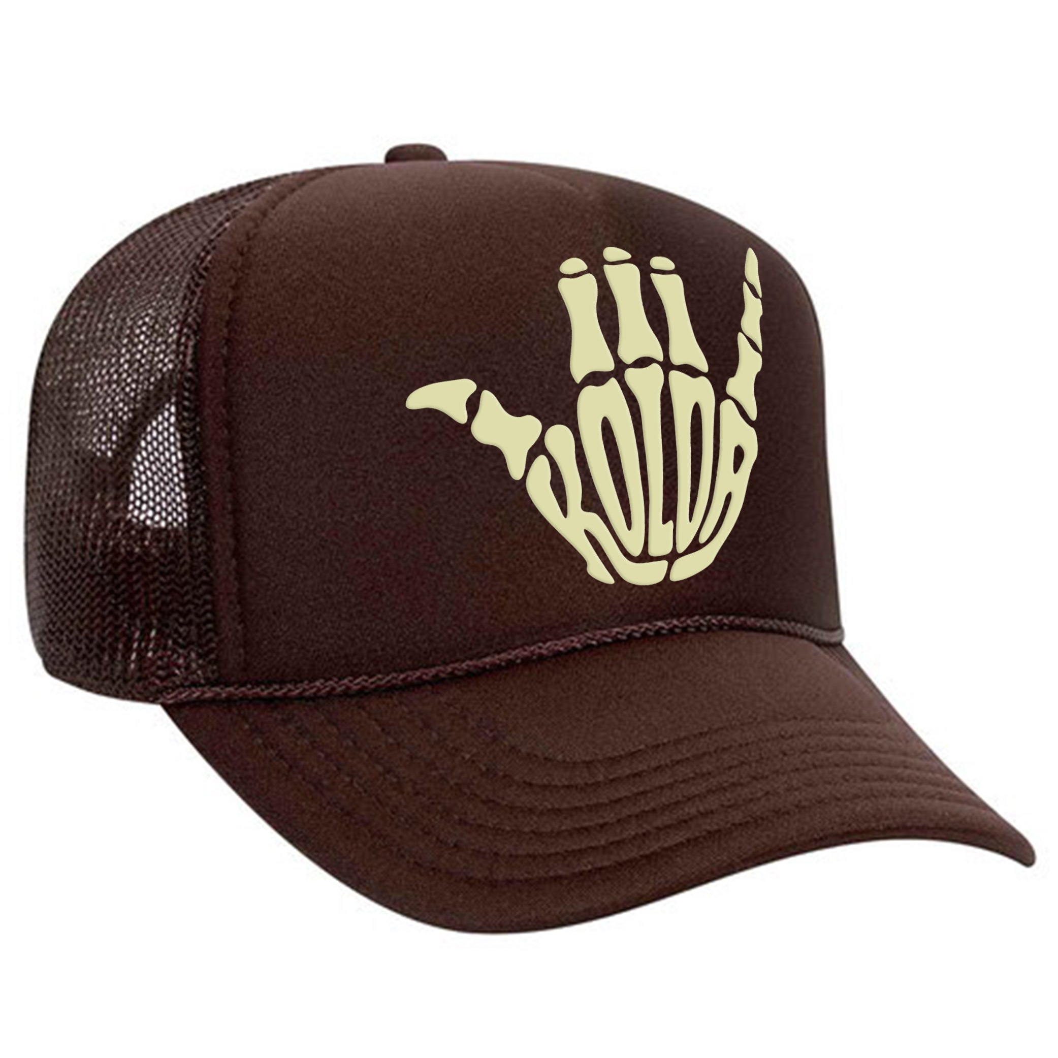 Koloa Shaka Skeleton Foam Trucker Hat