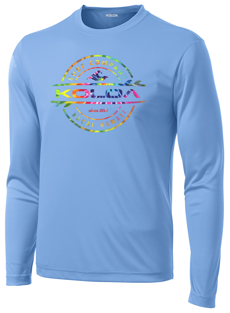 Koloa Tie-Dye Thruster Moisture Wicking Long Sleeve T-Shirt