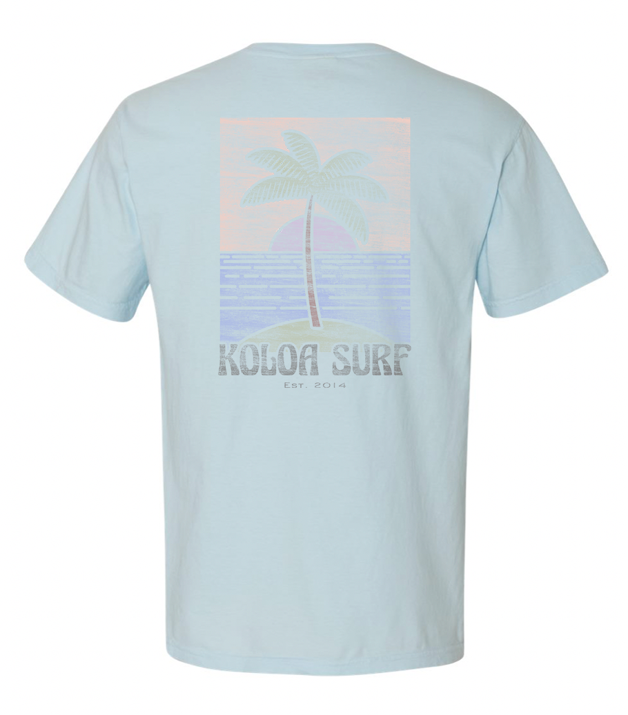 Koloa Hanalei Boyfriend Tee - Chambray