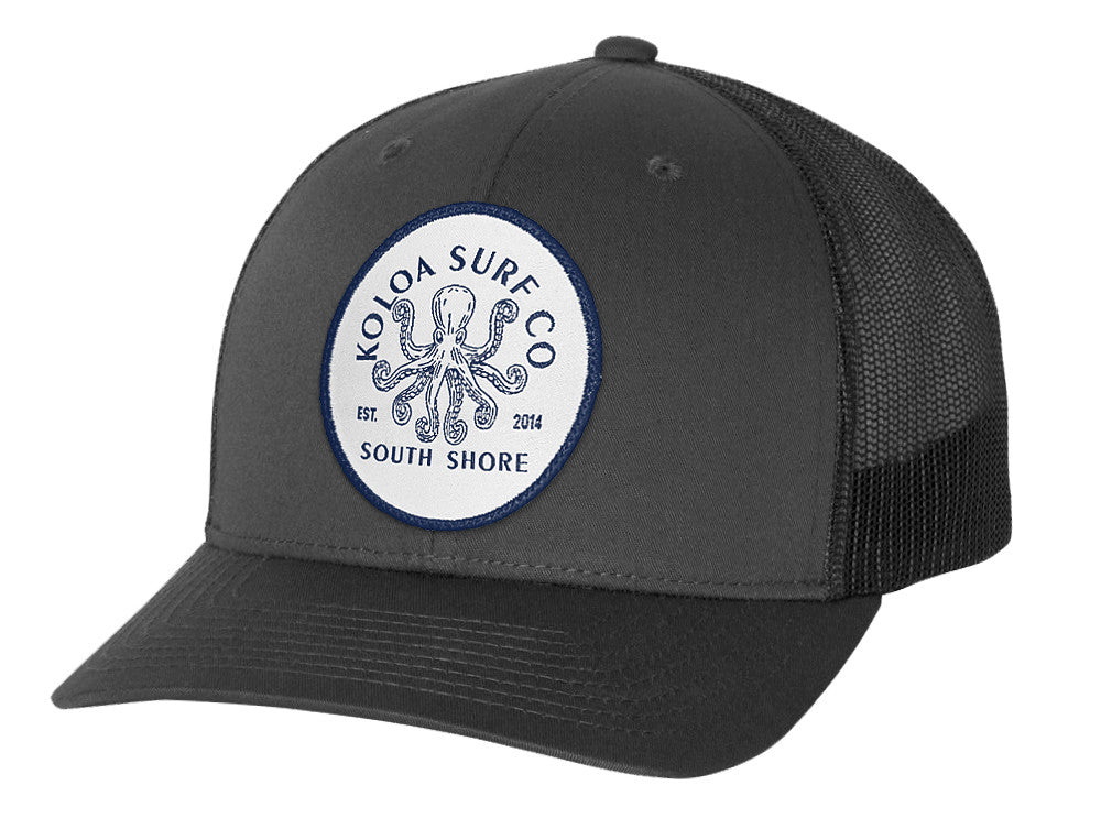 Koloa South Shore Octopus Retro Trucker Cap