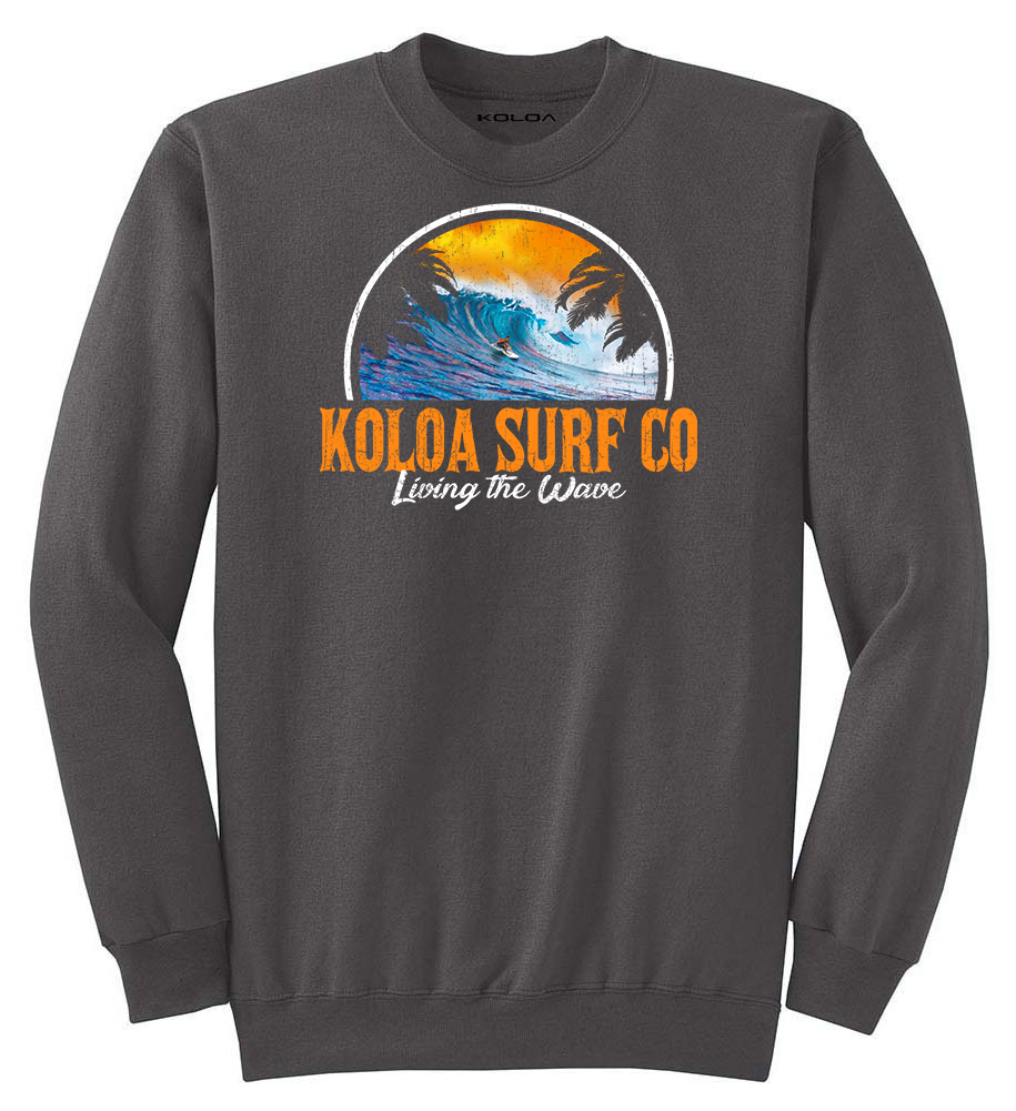 Koloa Polihale Beach Sweatshirt - Charcoal