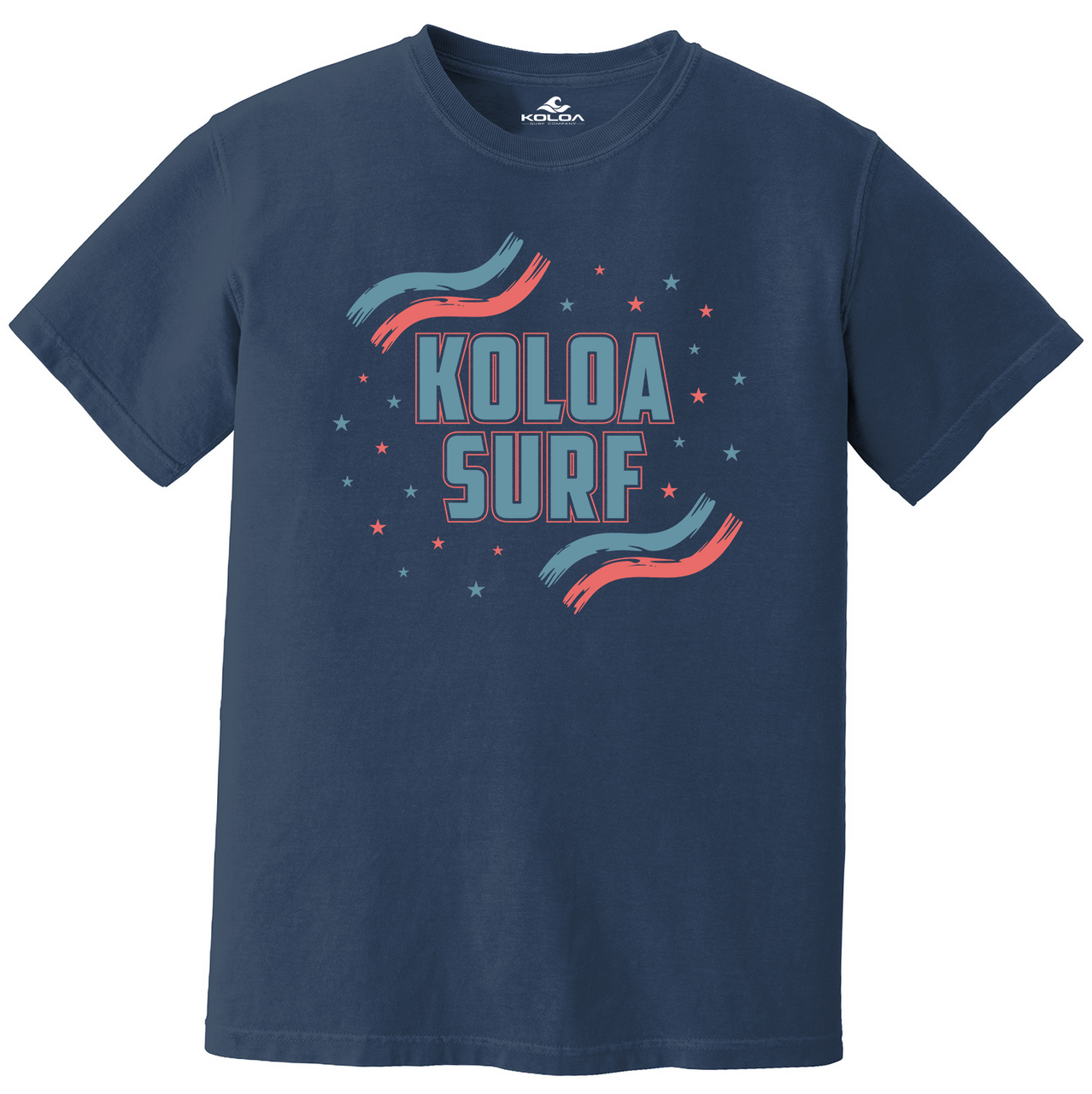 Koloa USA Stripes Pigment Dyed  T-Shirt