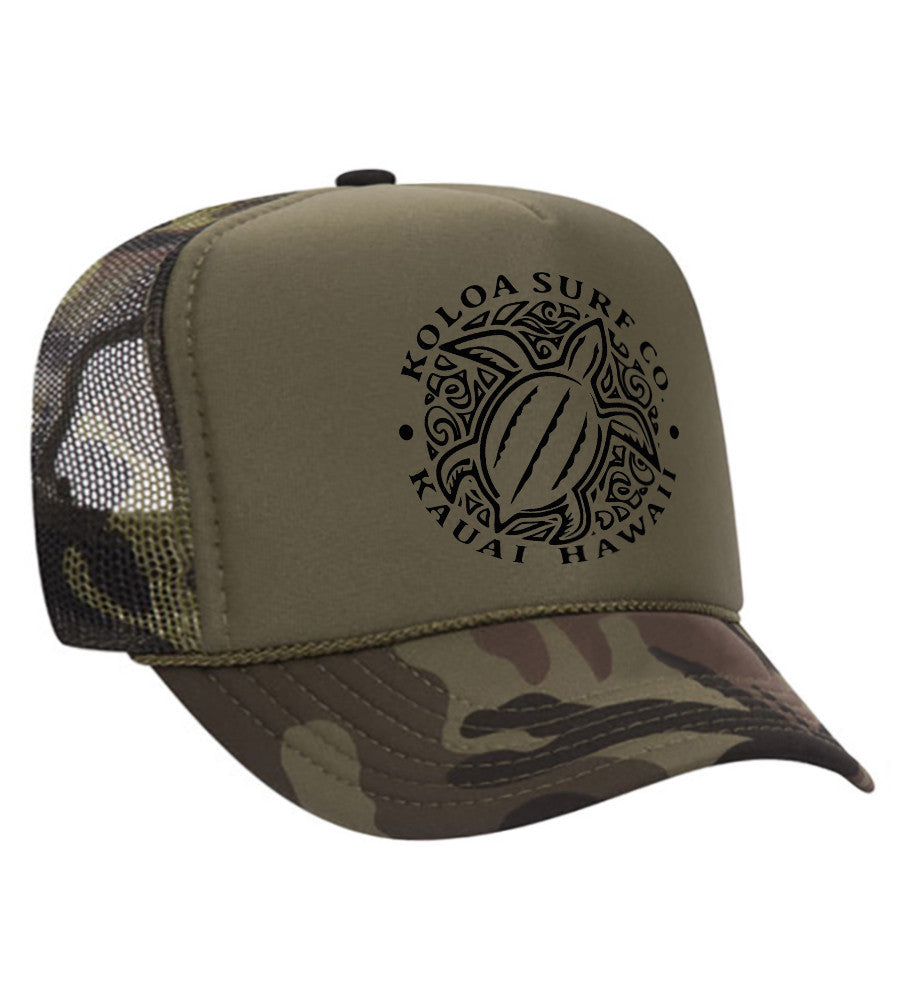 Koloa Honu Turtle Foam Trucker Hat