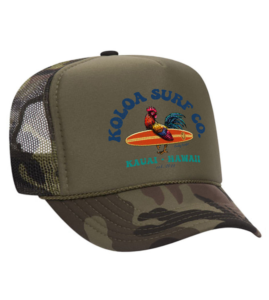 Koloa Cocky Surfer Foam Trucker Hat