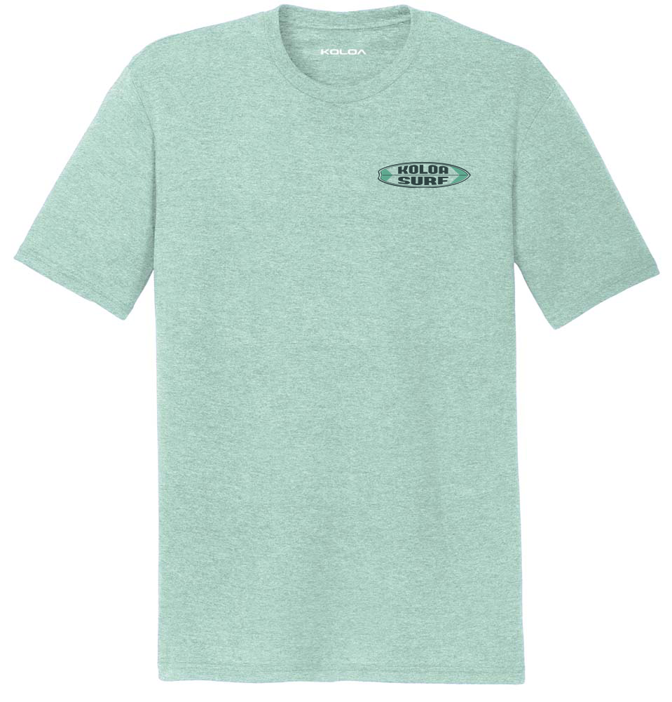 Koloa Hybrid Tri-Blend T-Shirt - Heather Dusty Sage