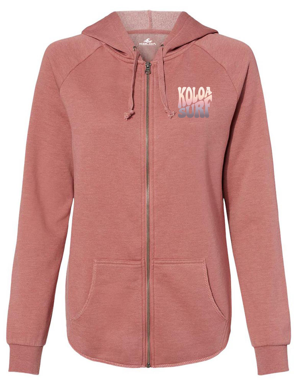 Koloa Sunset Wave Wash Zip-Up Hoodie