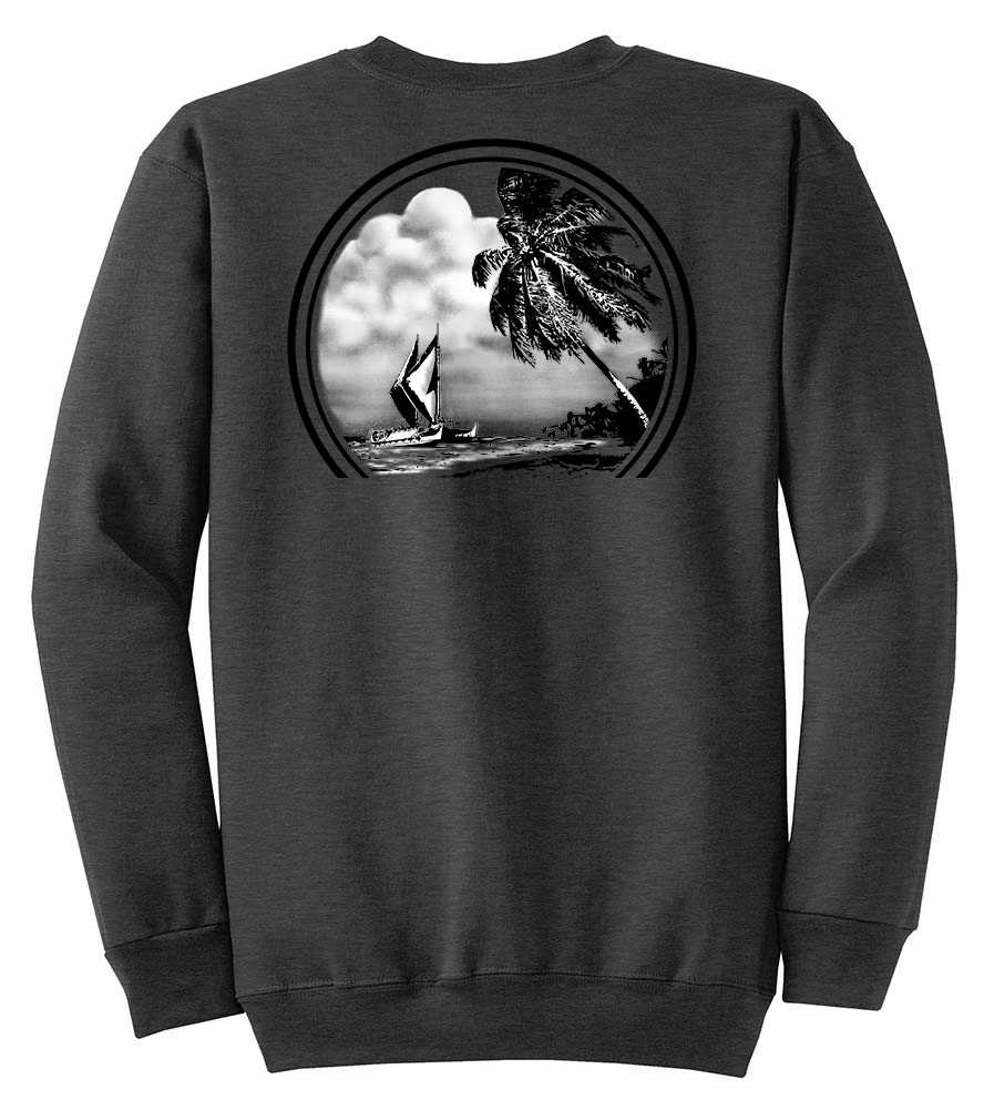 Koloa Hawaiian Boat Sweatshirt - Dark Heather