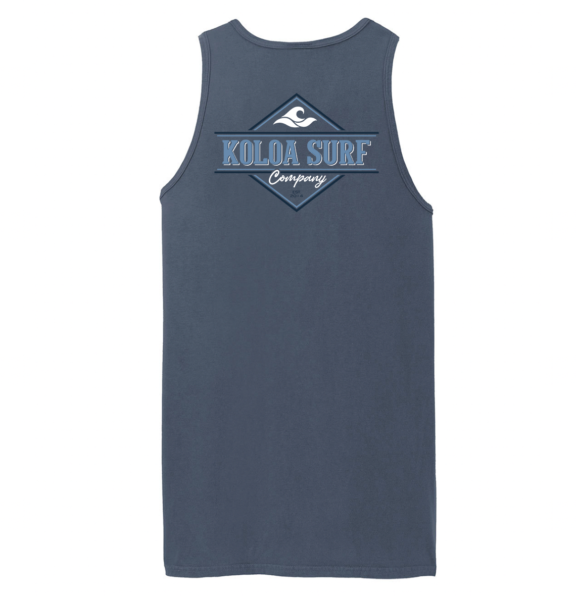 Koloa Tunnels Tank Top - Denim Blue