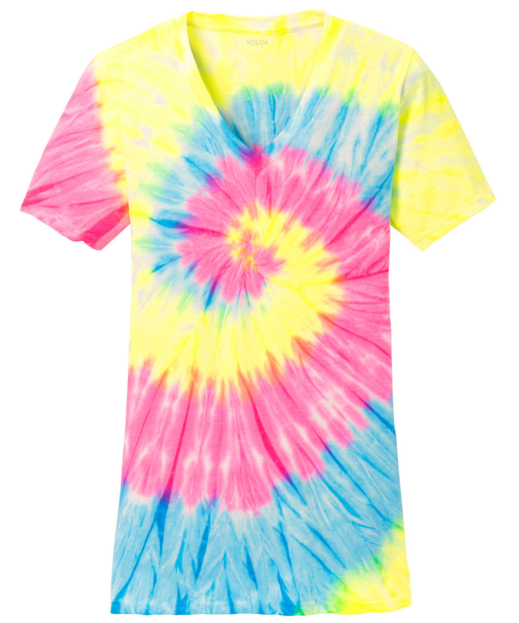 Koloa Ladies V-Neck Tie-Dye Tee