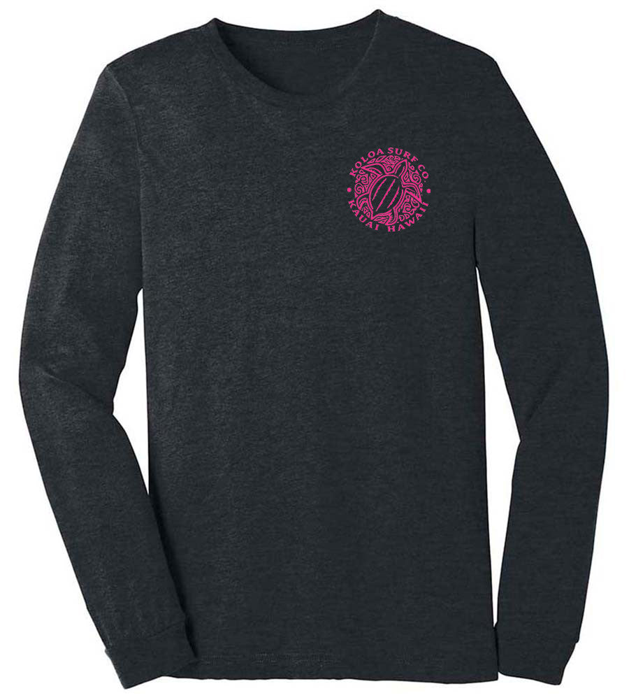 Dark Grey Heather/ Pink Front