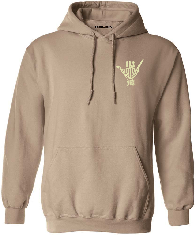 Koloa Shaka Skeleton Hoodie- Sand