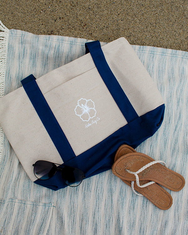 Koloa Hibiscus Beach Bag