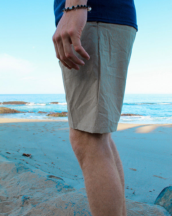 Koloa Hybrid Shorts- Khaki Heather