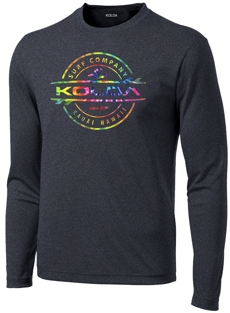 Koloa Tie-Dye Thruster Moisture Wicking Long Sleeve T-Shirt