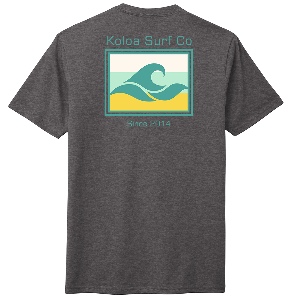 Koloa Simple Times Tri-Blend T-Shirt - Heather Charcoal