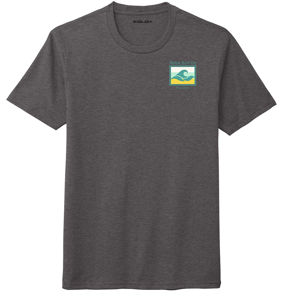 Koloa Simple Times Tri-Blend T-Shirt - Heather Charcoal