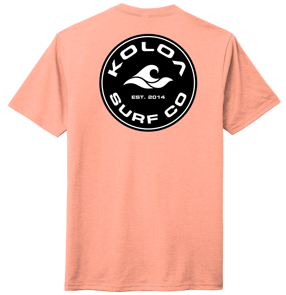 Koloa Classic Tri-Blend T-Shirt - Heather Dusty Peach