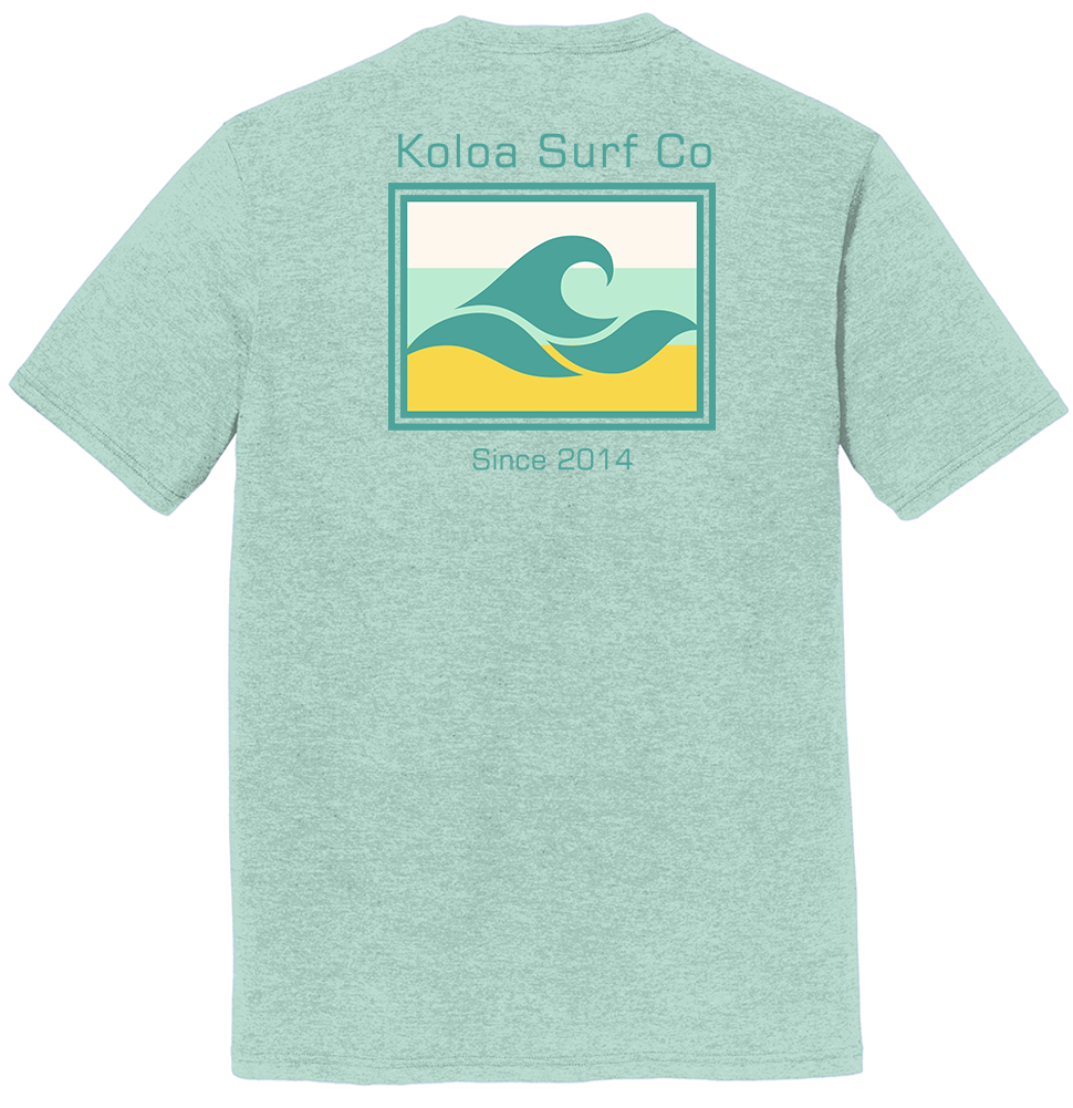 Koloa Simple Times Tri-Blend T-Shirt - Heather Dusty Sage