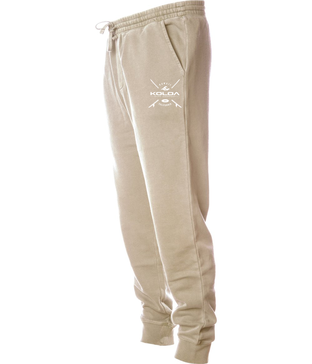 Koloa X Boards Fleece Sweatpants- Pigment Sandstone