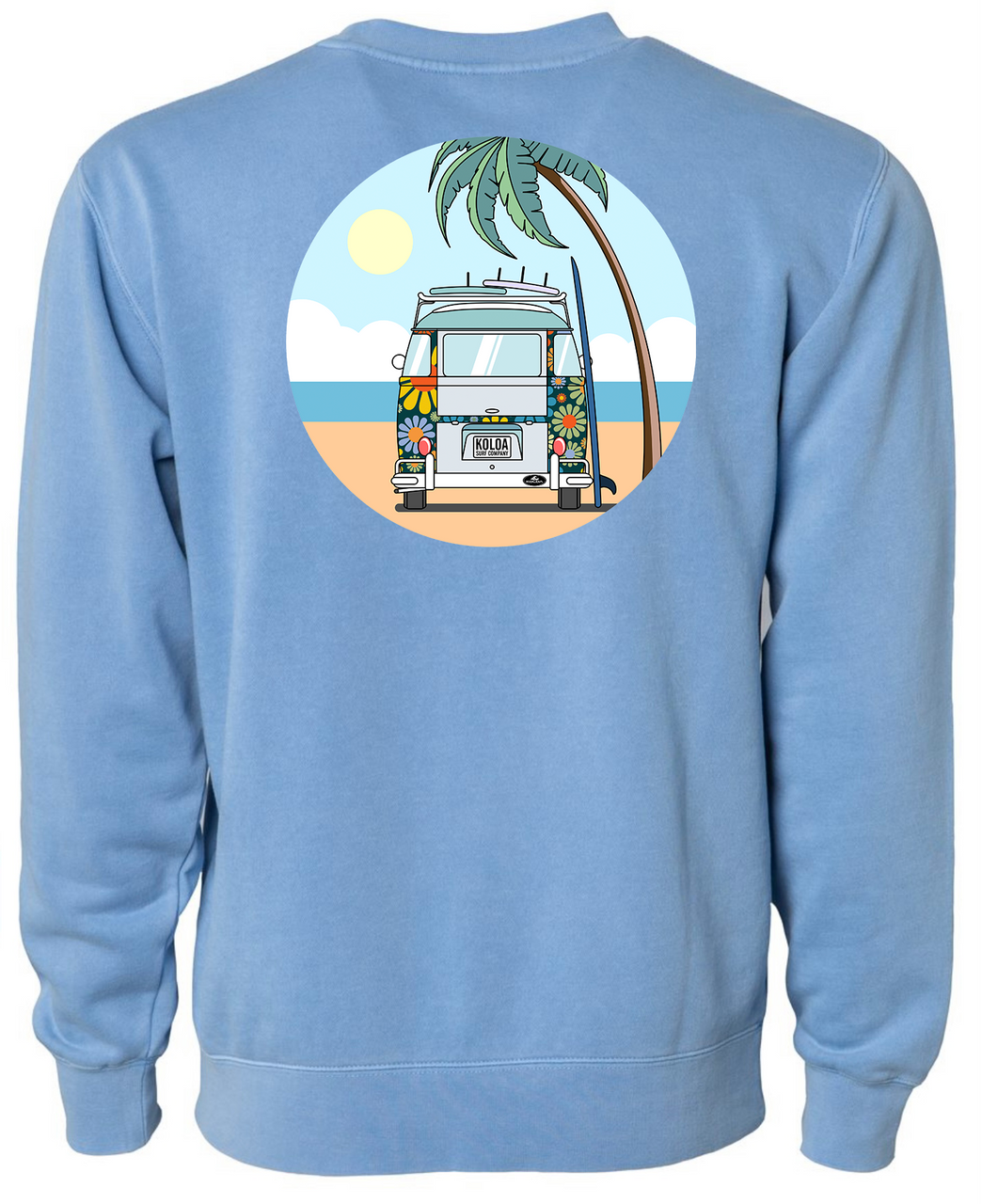 Koloa Vintage Van Sweatshirt- Pigment Light Blue