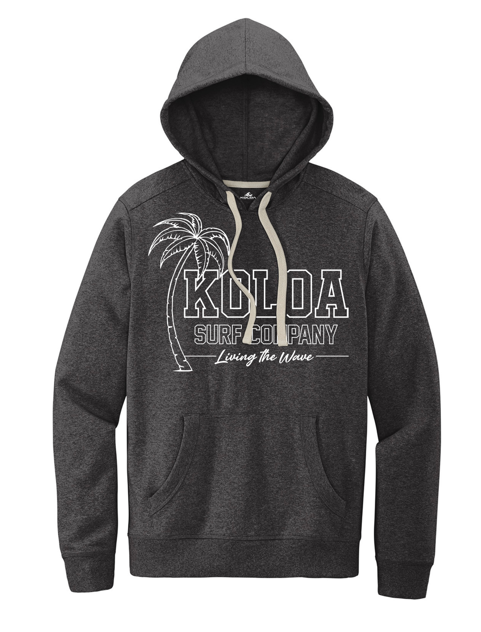 Koloa Breezy Fleece Hoodie- Heather Charcoal 