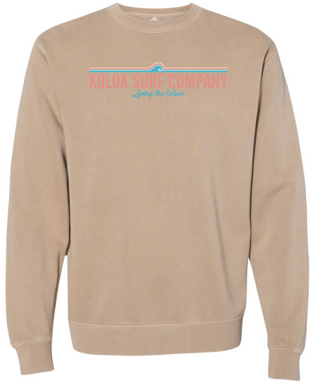 Koloa Big Wave Sweatshirt- Pigment Sand