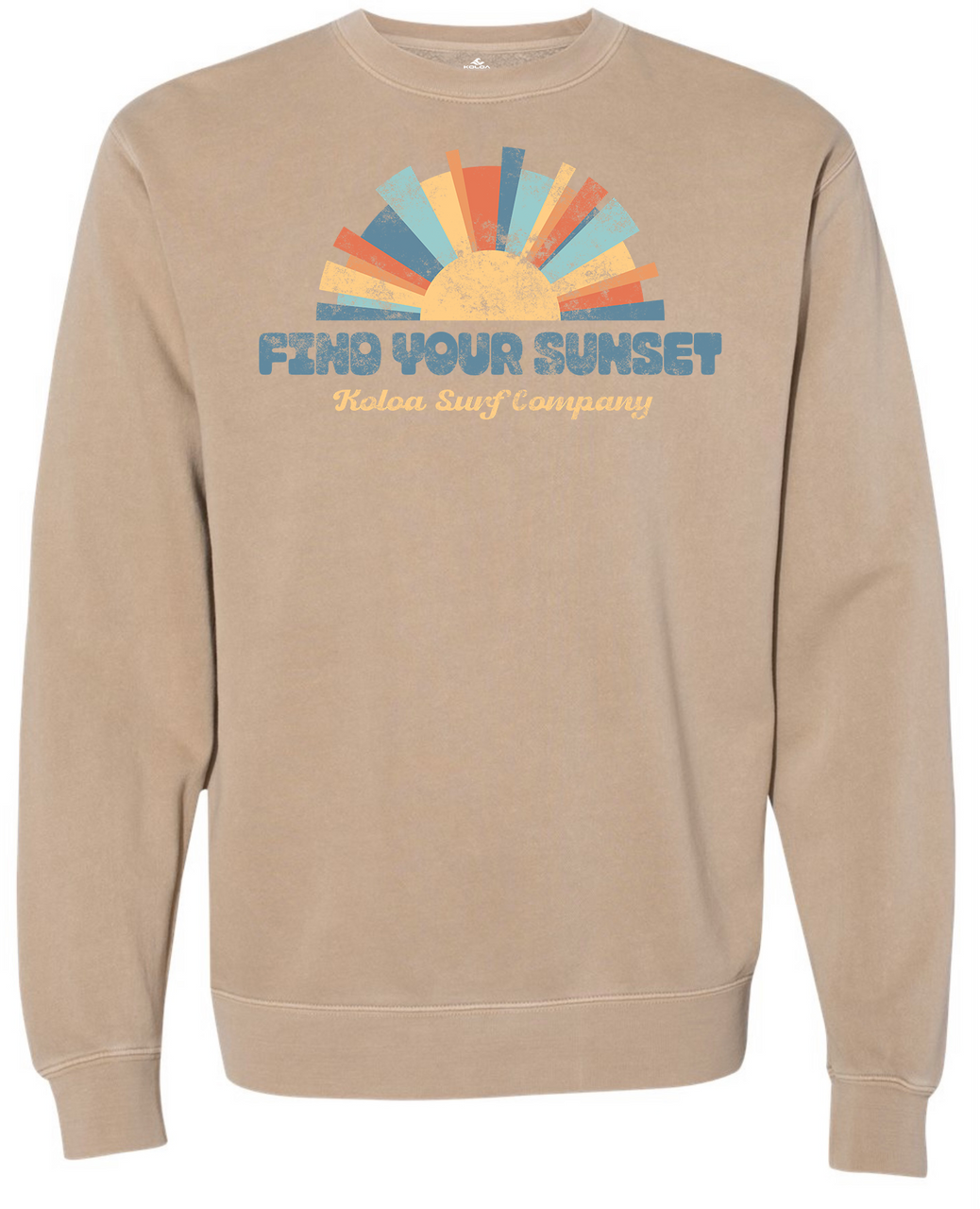 Koloa Vintage Sunset Sweatshirt- Pigment Sand