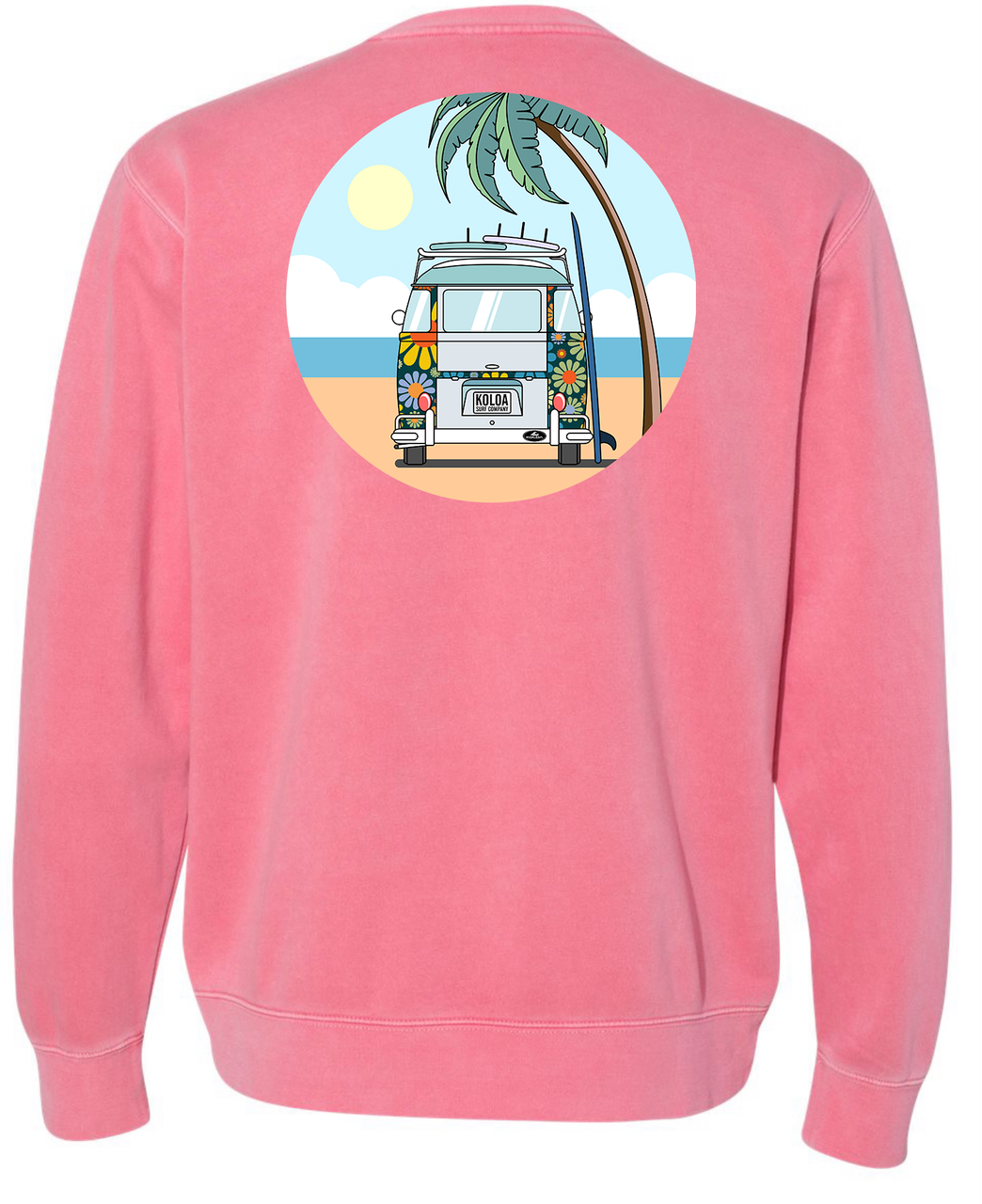 Koloa Vintage Van Sweatshirt- Pigment Pink