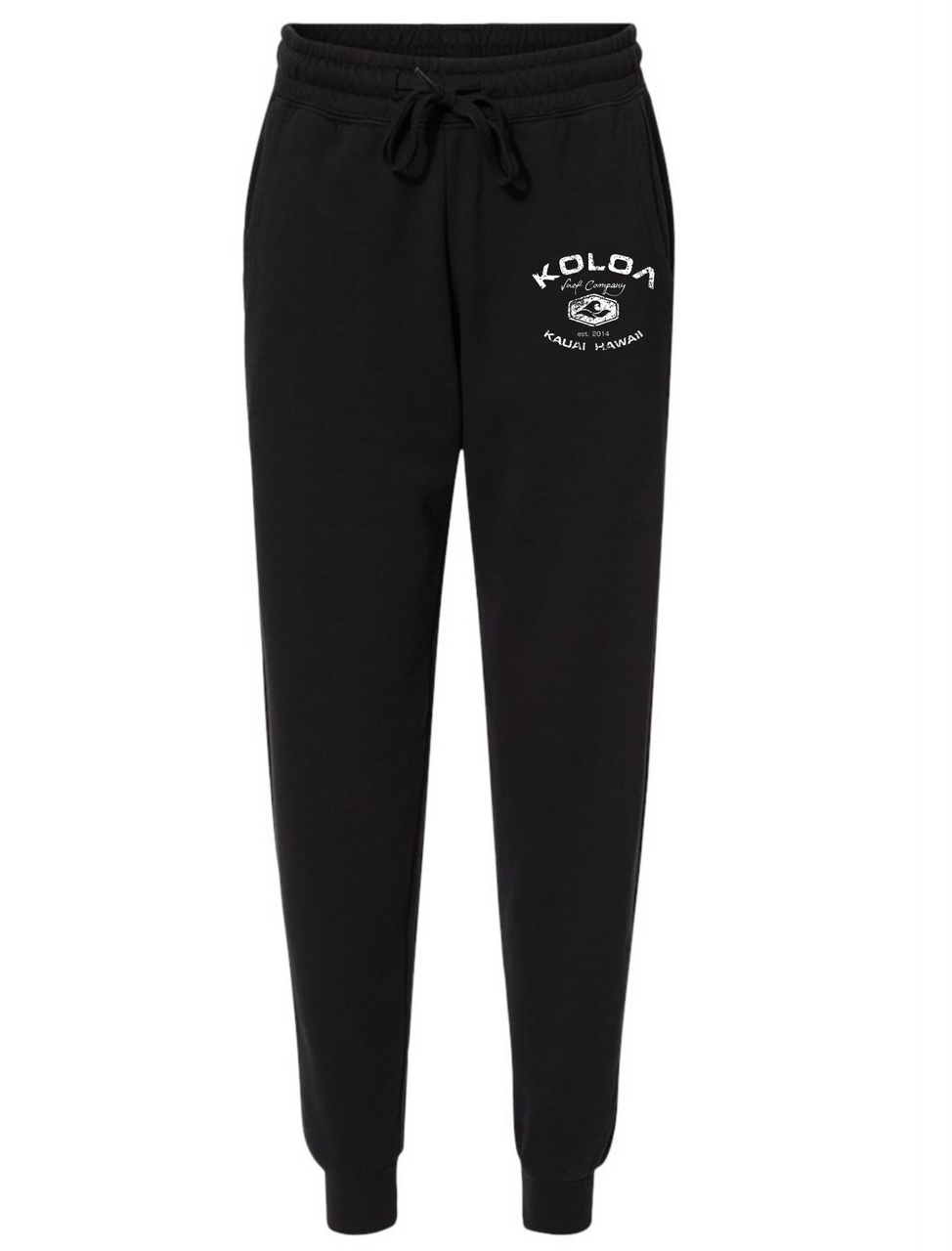 Koloa Wave Wash Vintage Arch Sweatpants- Black