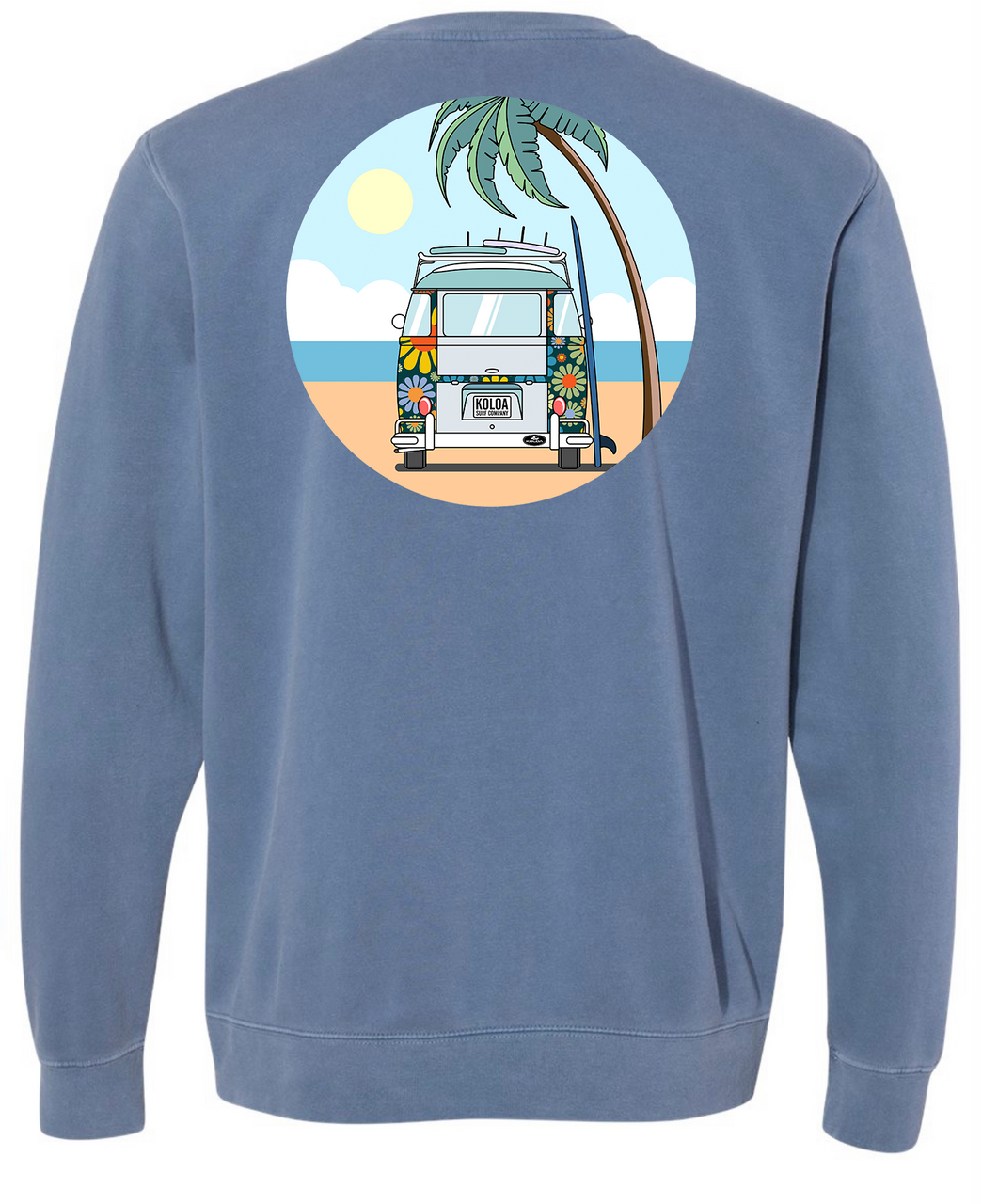 Koloa Vintage Van Sweatshirt- Pigment Slate Blue