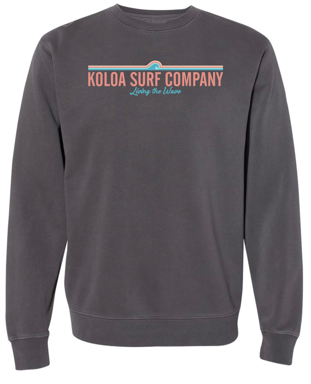 Koloa Big Wave Sweatshirt- Pigment Black