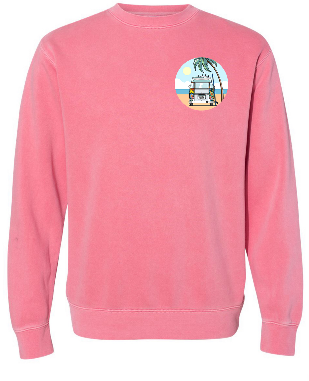 Koloa Vintage Van Sweatshirt- Pigment Pink