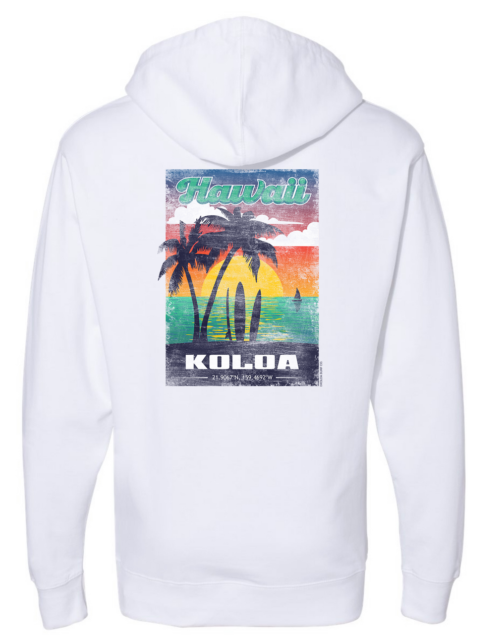 Koloa Welcome Hoodie- White