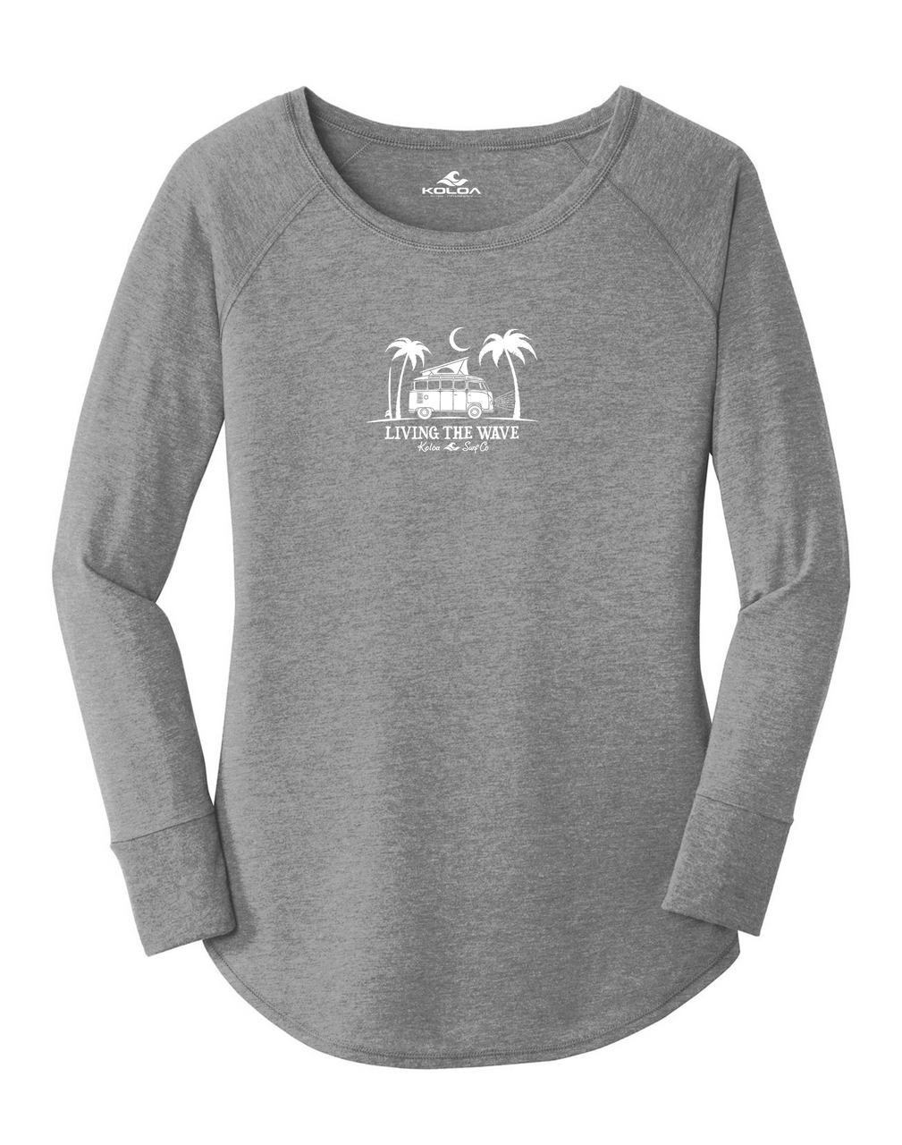 Koloa Midnight Van Women's Long Sleeve- Grey Frost