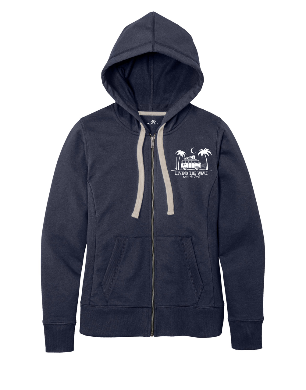 Koloa Midnight Van Full-Zip Hoodie- True Navy