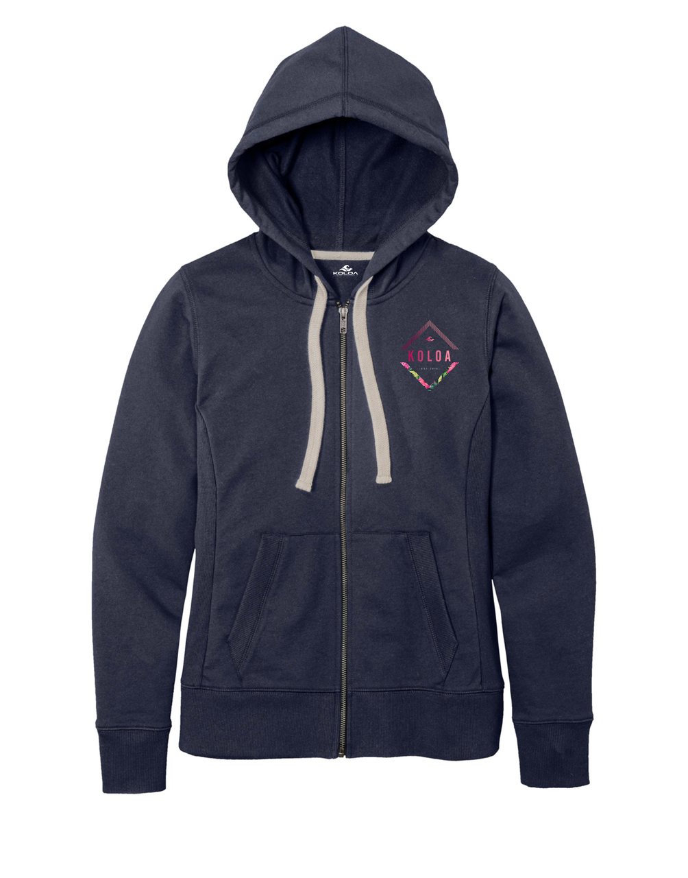 Koloa Kalula Moa Full-Zip Hoodie- True Navy