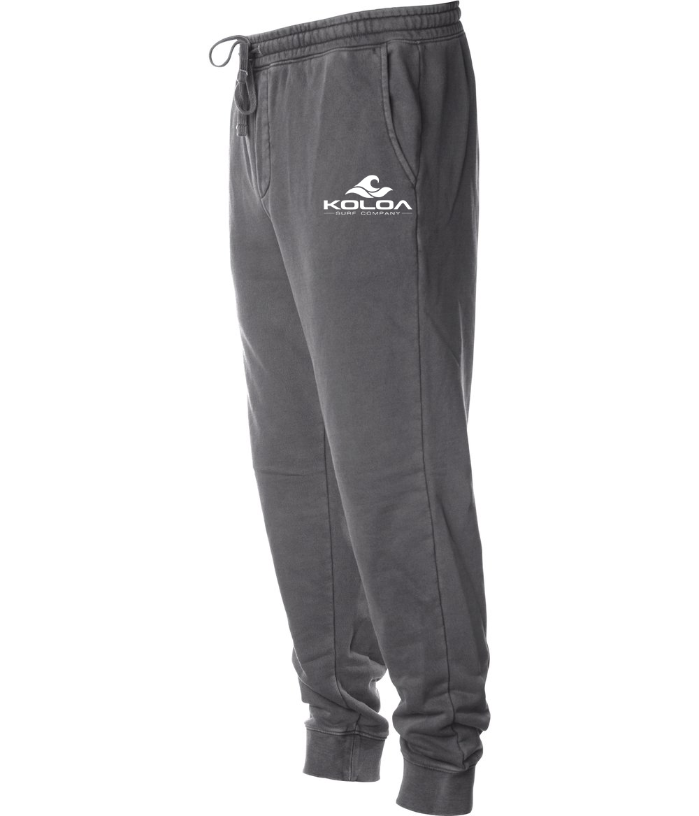 Koloa Classic Wave Fleece Sweatpants- Pigment Black