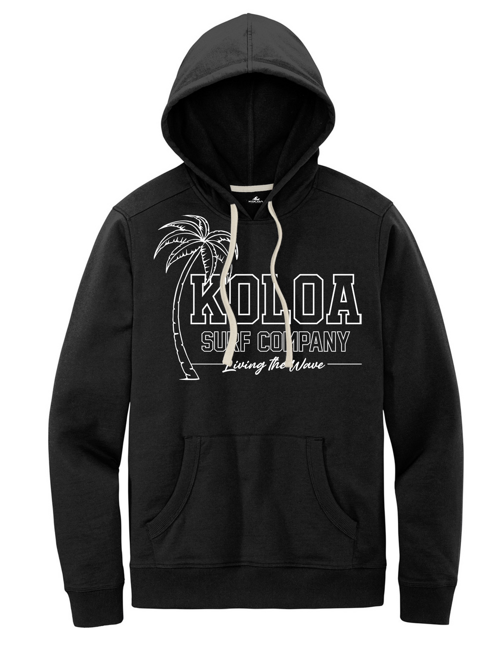 Koloa Breezy Fleece Hoodie- Black