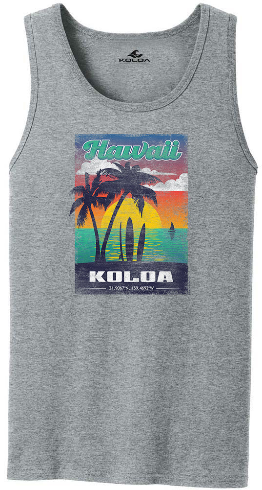 Athletic Heather- Koloa Men's Welcome Tank Top